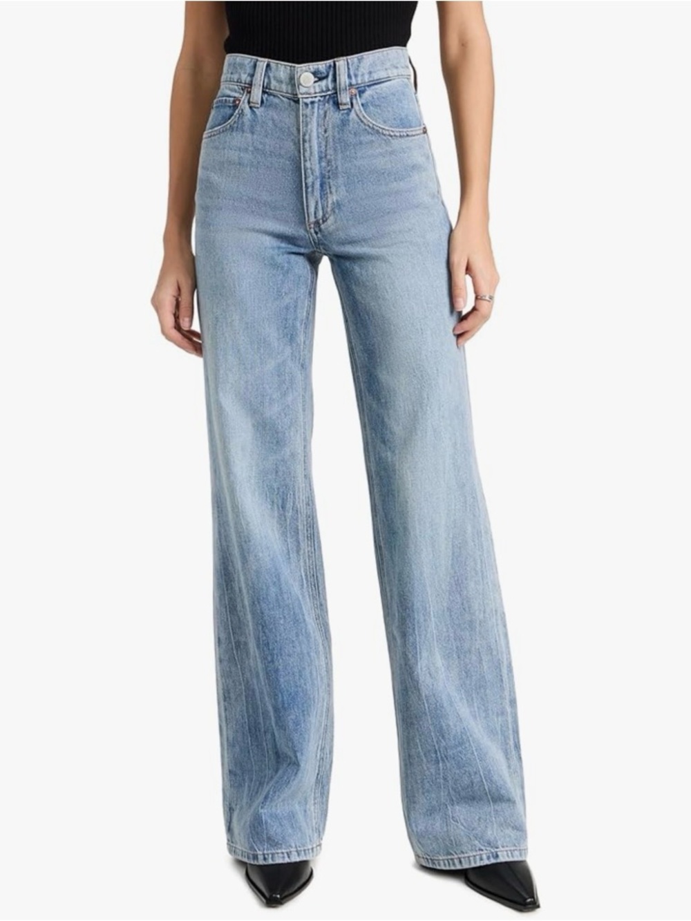 alice + olivia Women's Weezy Full Length Jeans Size 24